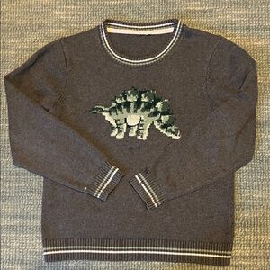 Jamie and Jack Gray Dinosaur Boy’s Sweater